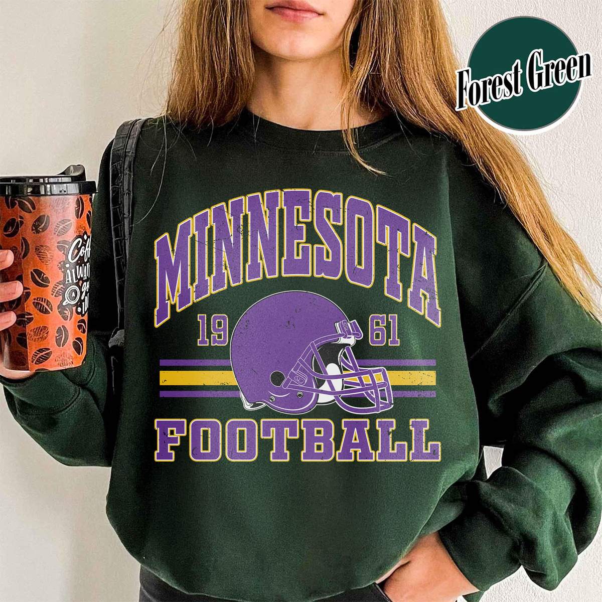 Unisex Minnesota football vintage crewneck sweatshirt for men and women