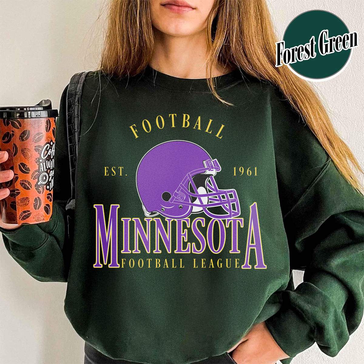 Unisex Minnesota football vintage crewneck sweatshirt for men and women