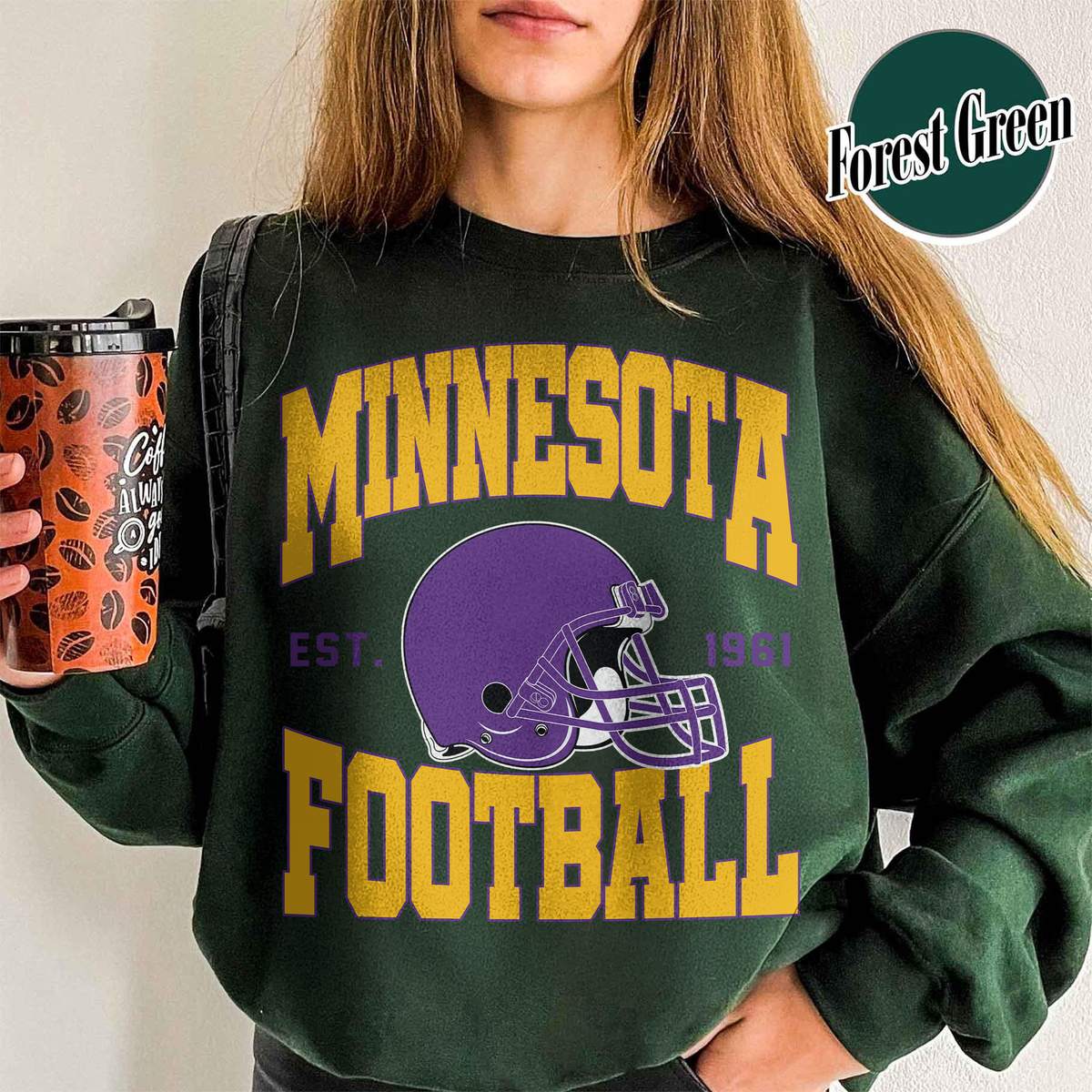 Unisex Minnesota football vintage crewneck sweatshirt for men and women