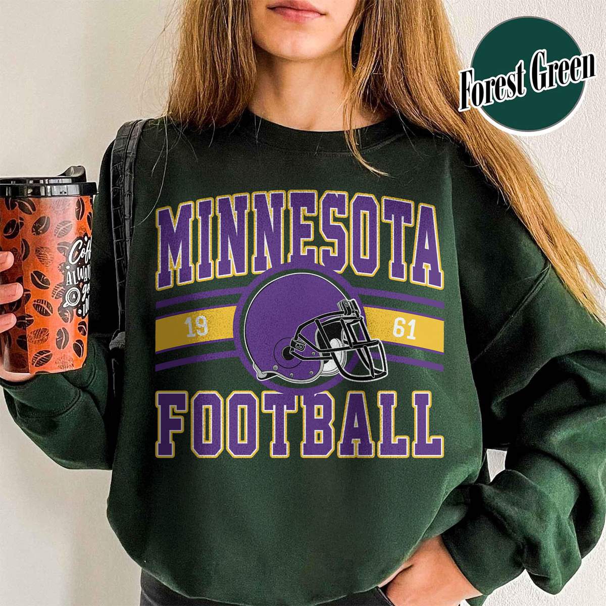 Unisex Minnesota football vintage crewneck sweatshirt for men and women