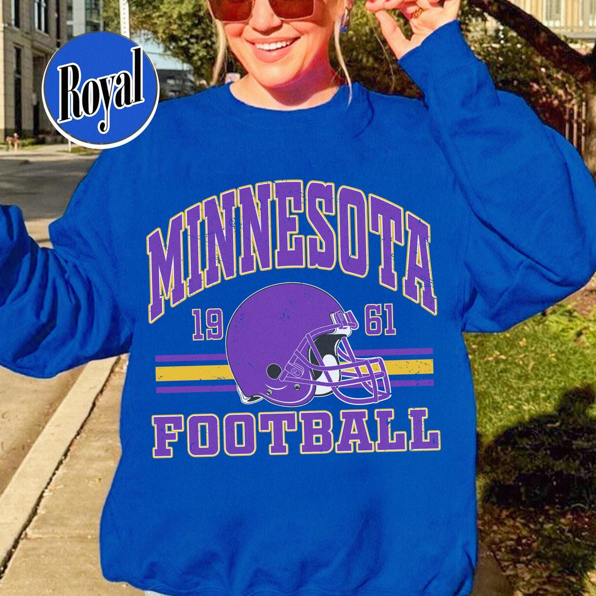 Unisex Minnesota football vintage crewneck sweatshirt for men and women