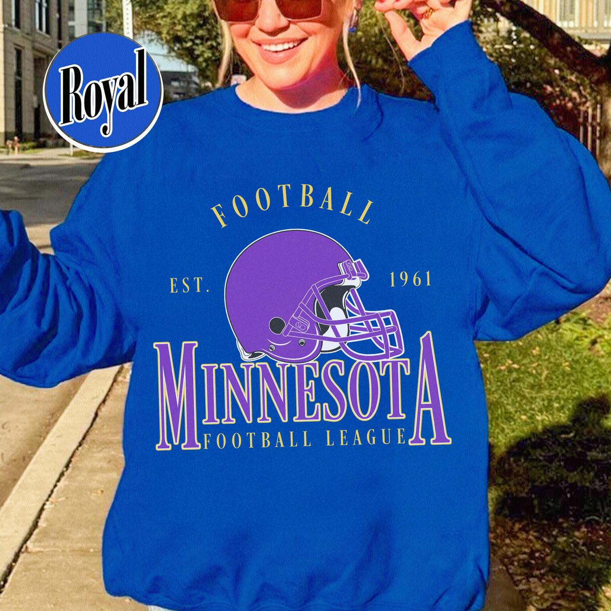 Unisex Minnesota football vintage crewneck sweatshirt for men and women