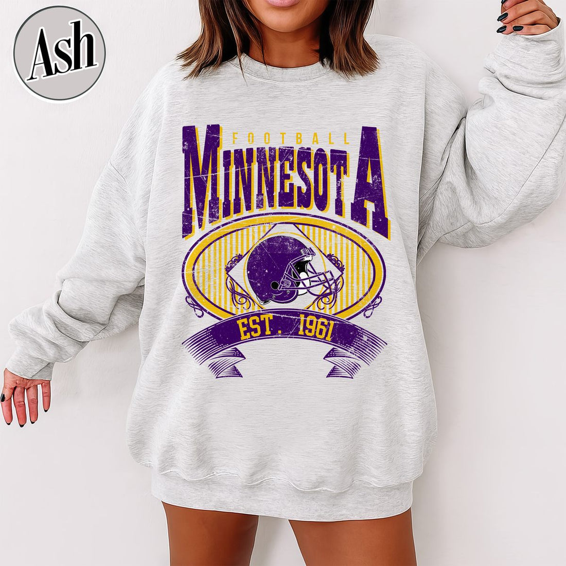 Unisex Minnesota football vintage crewneck sweatshirt for men and women