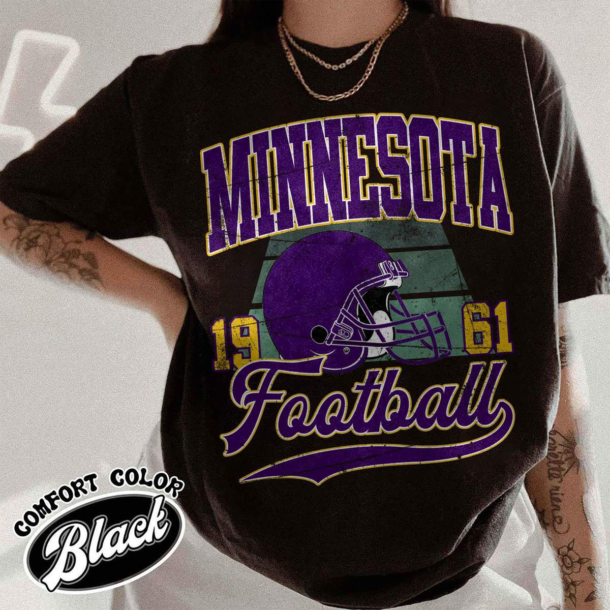 Unisex Minnesota football vintage t-shirt for men and women