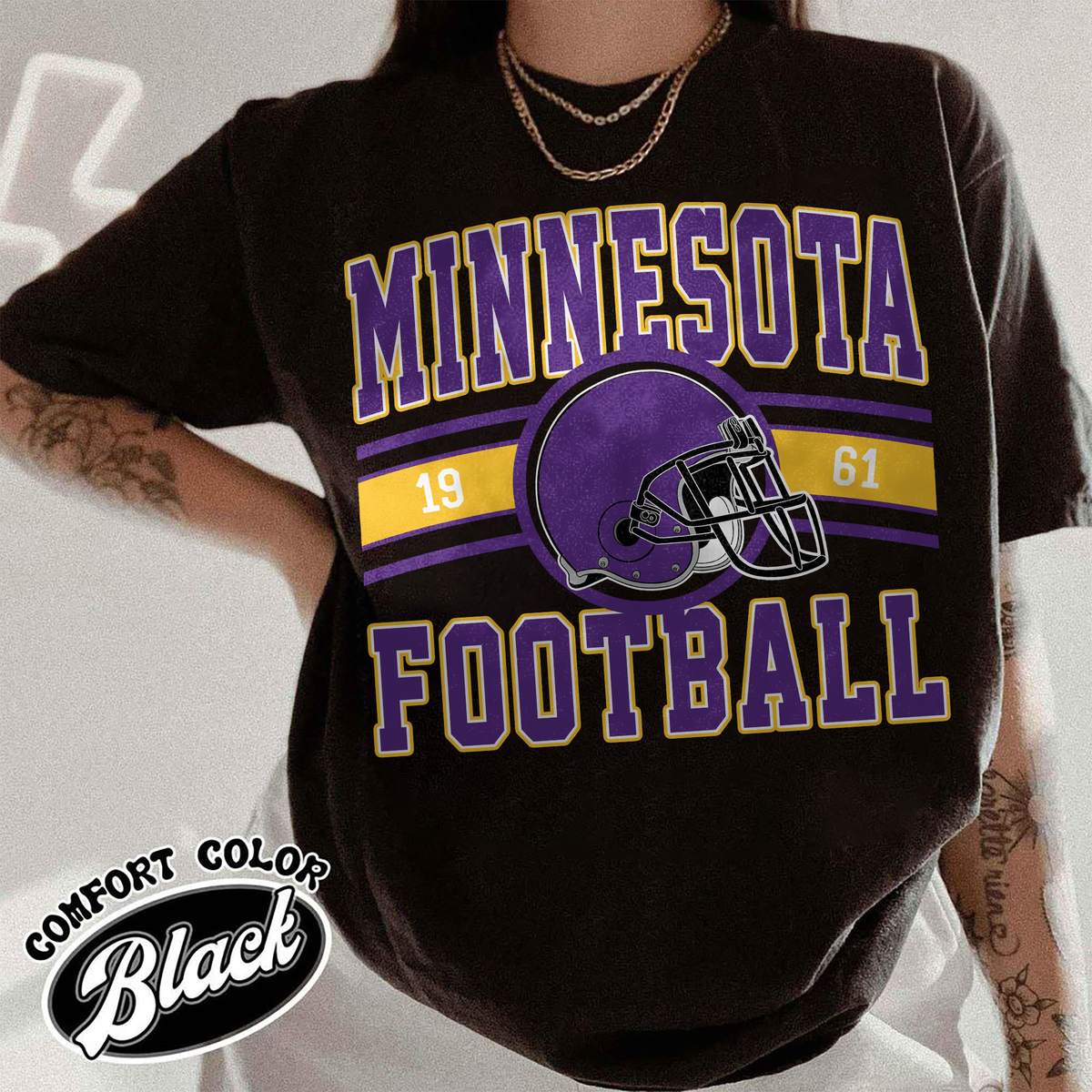 Unisex Minnesota football vintage t-shirt for men and women