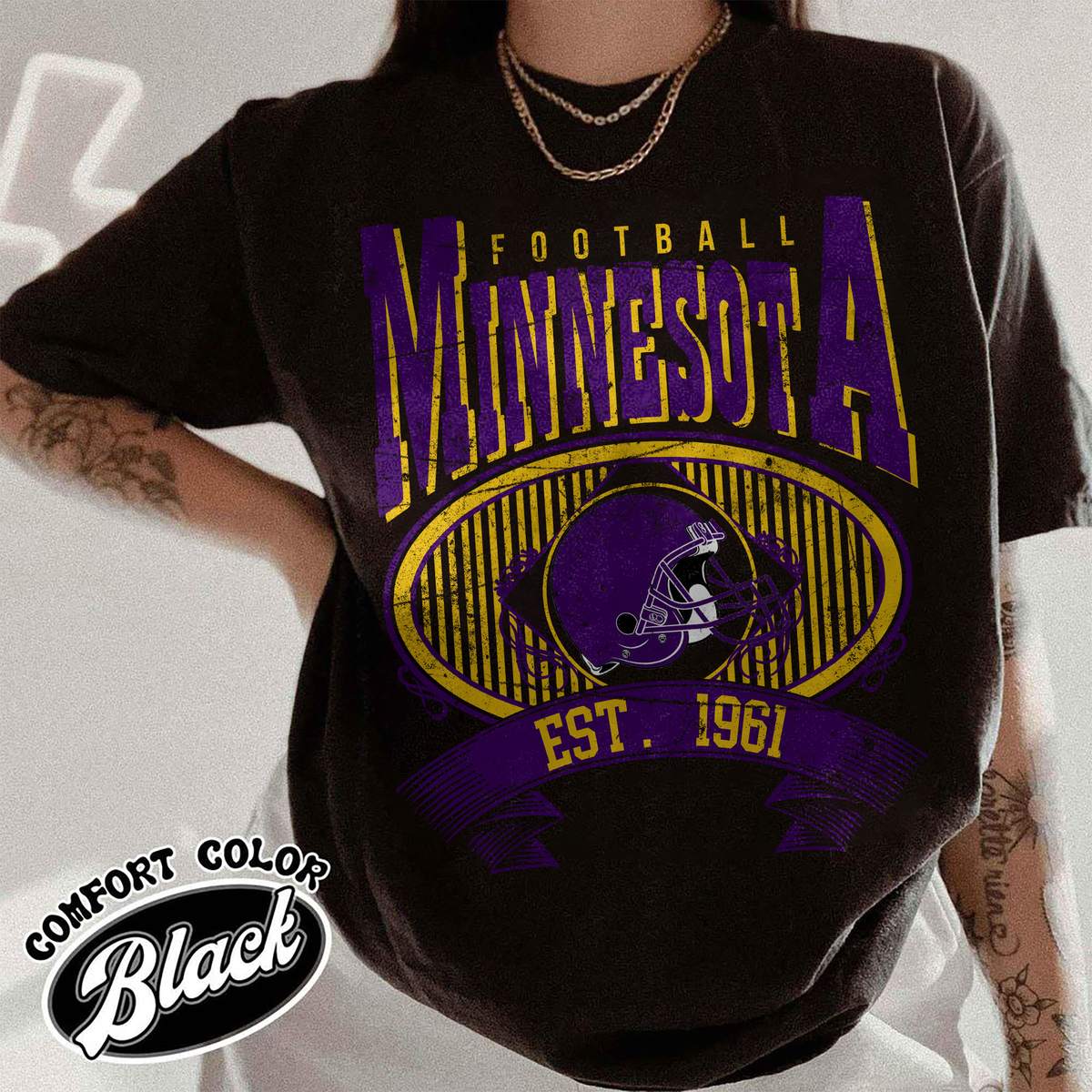 Unisex Minnesota football vintage t-shirt for men and women