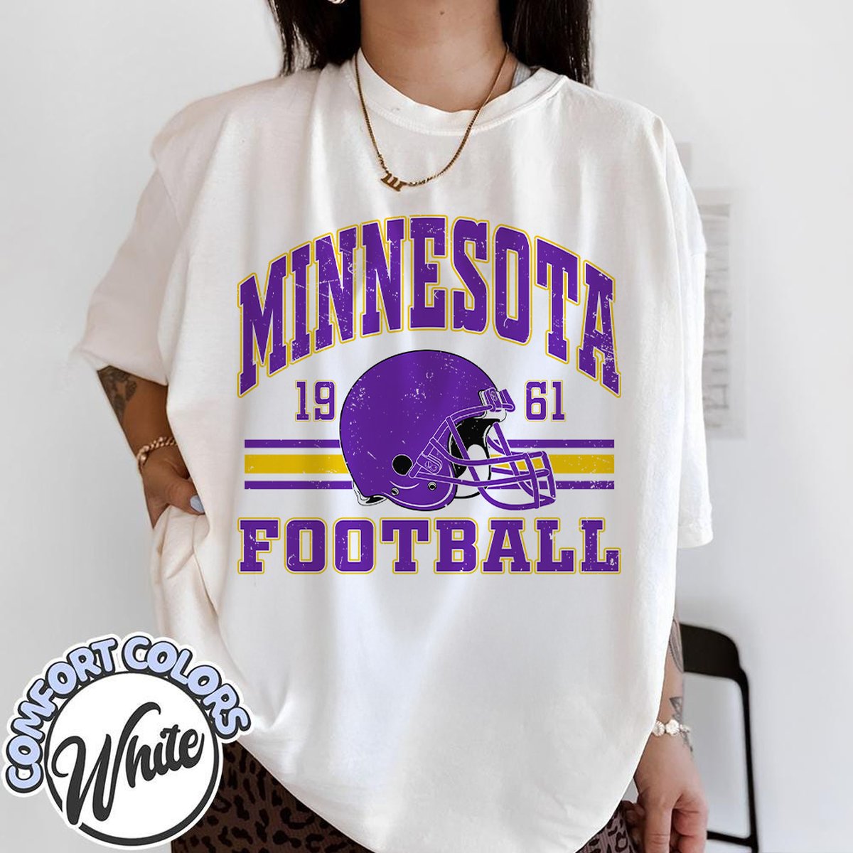 Unisex Minnesota football vintage t-shirt for men and women