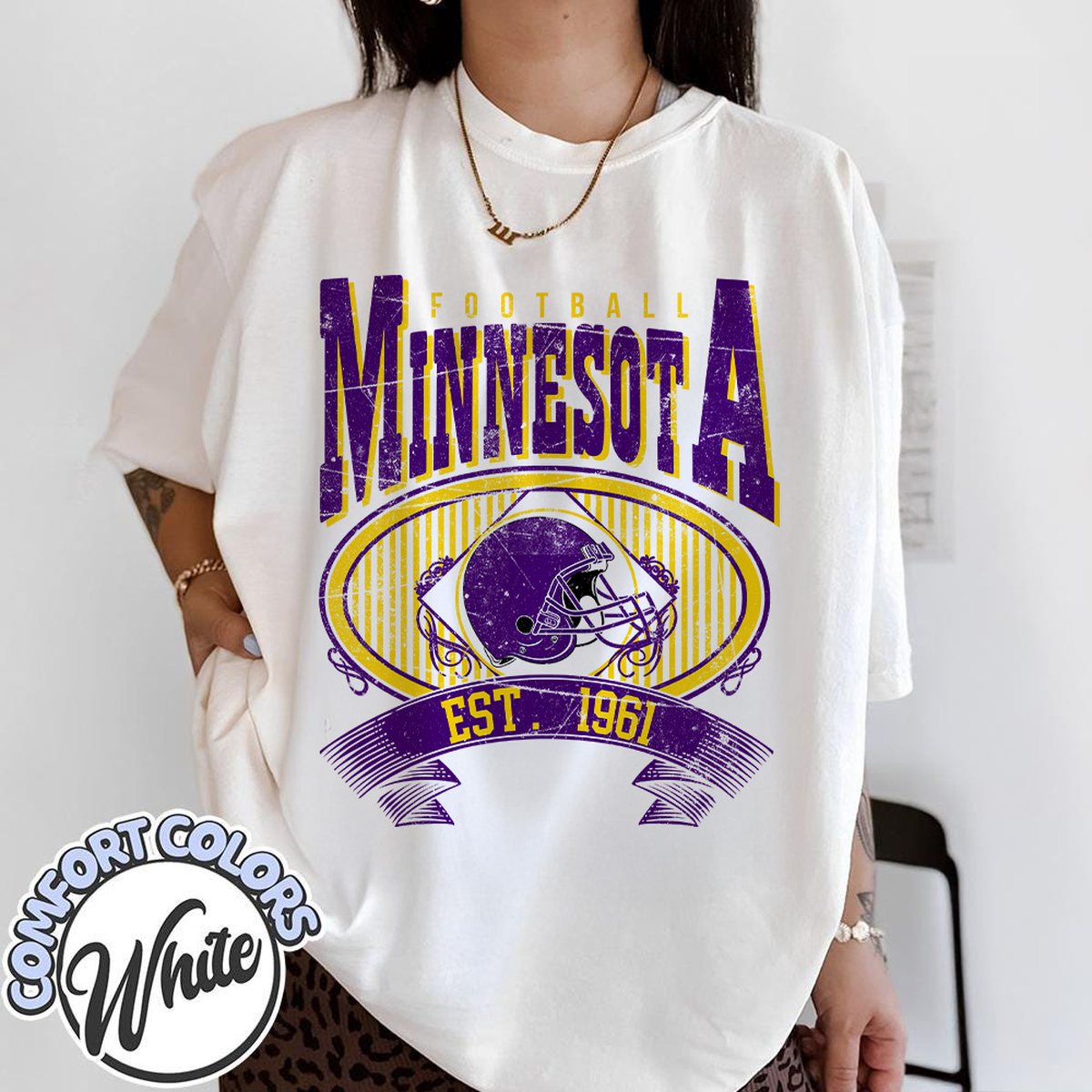Unisex Minnesota football vintage t-shirt for men and women