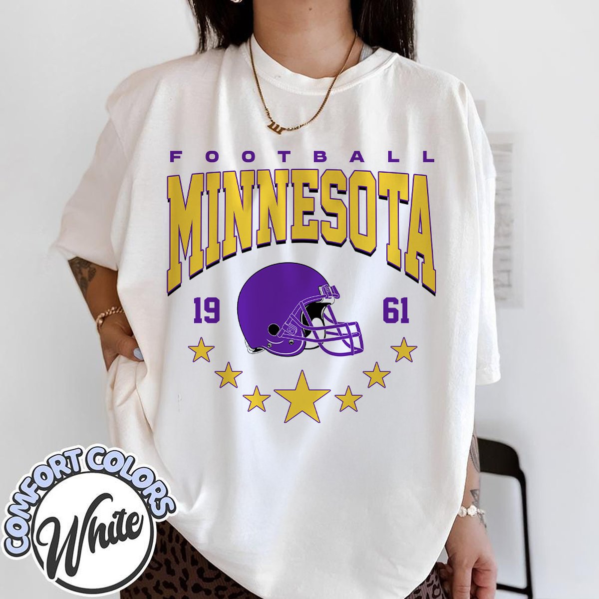 Unisex Minnesota football vintage t-shirt for men and women