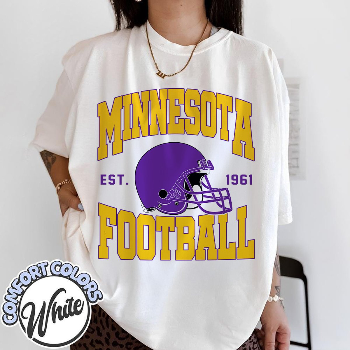 Unisex Minnesota football vintage t-shirt for men and women