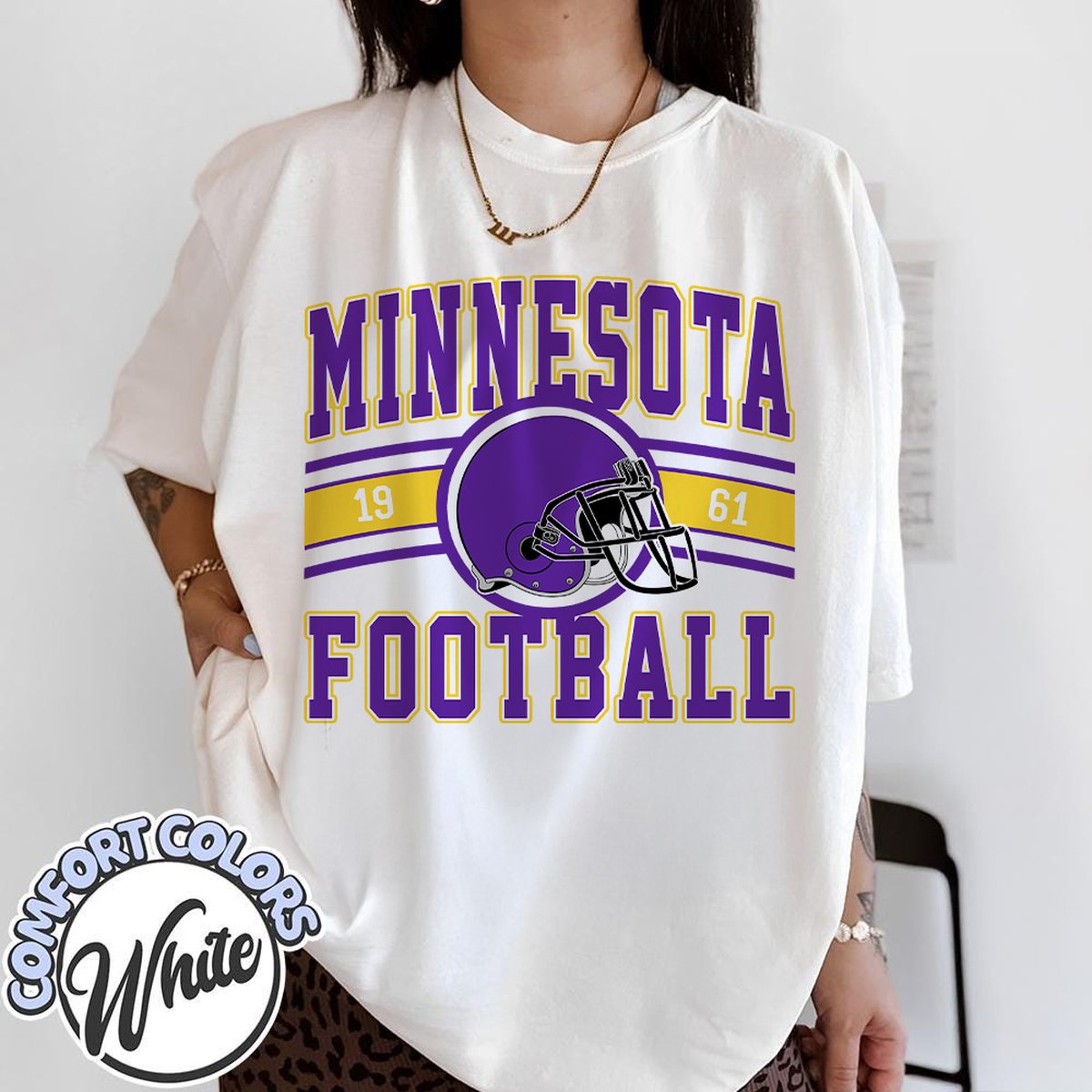 Unisex Minnesota football vintage t-shirt for men and women