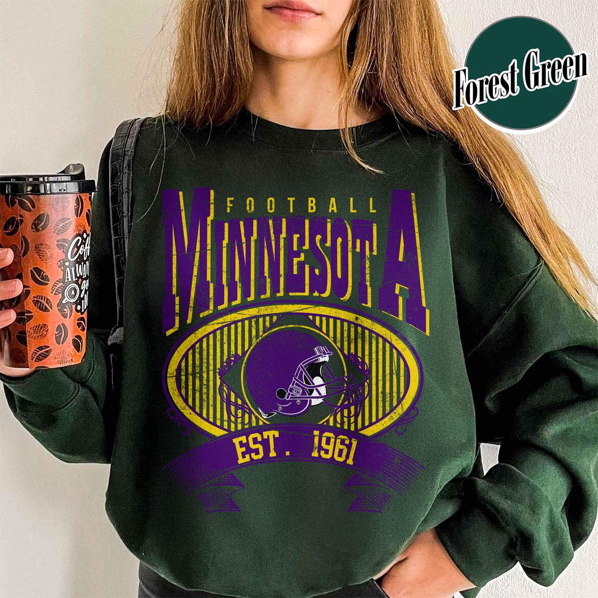 Unisex Minnesota football vintage crewneck sweatshirt for men and women
