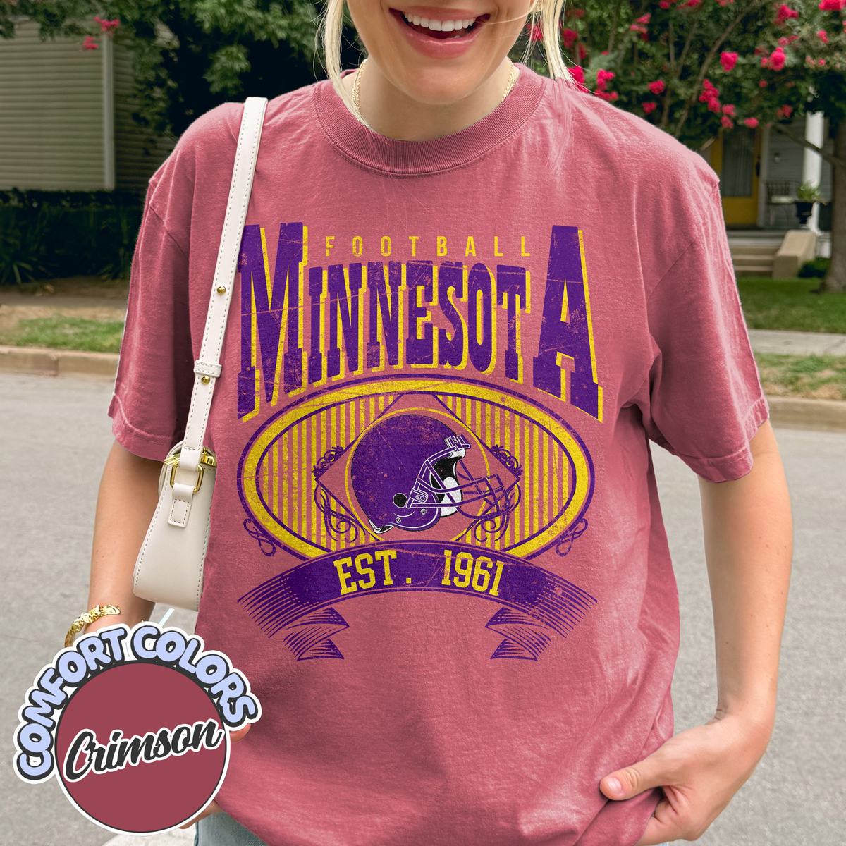 Unisex Minnesota football vintage t-shirt for men and women