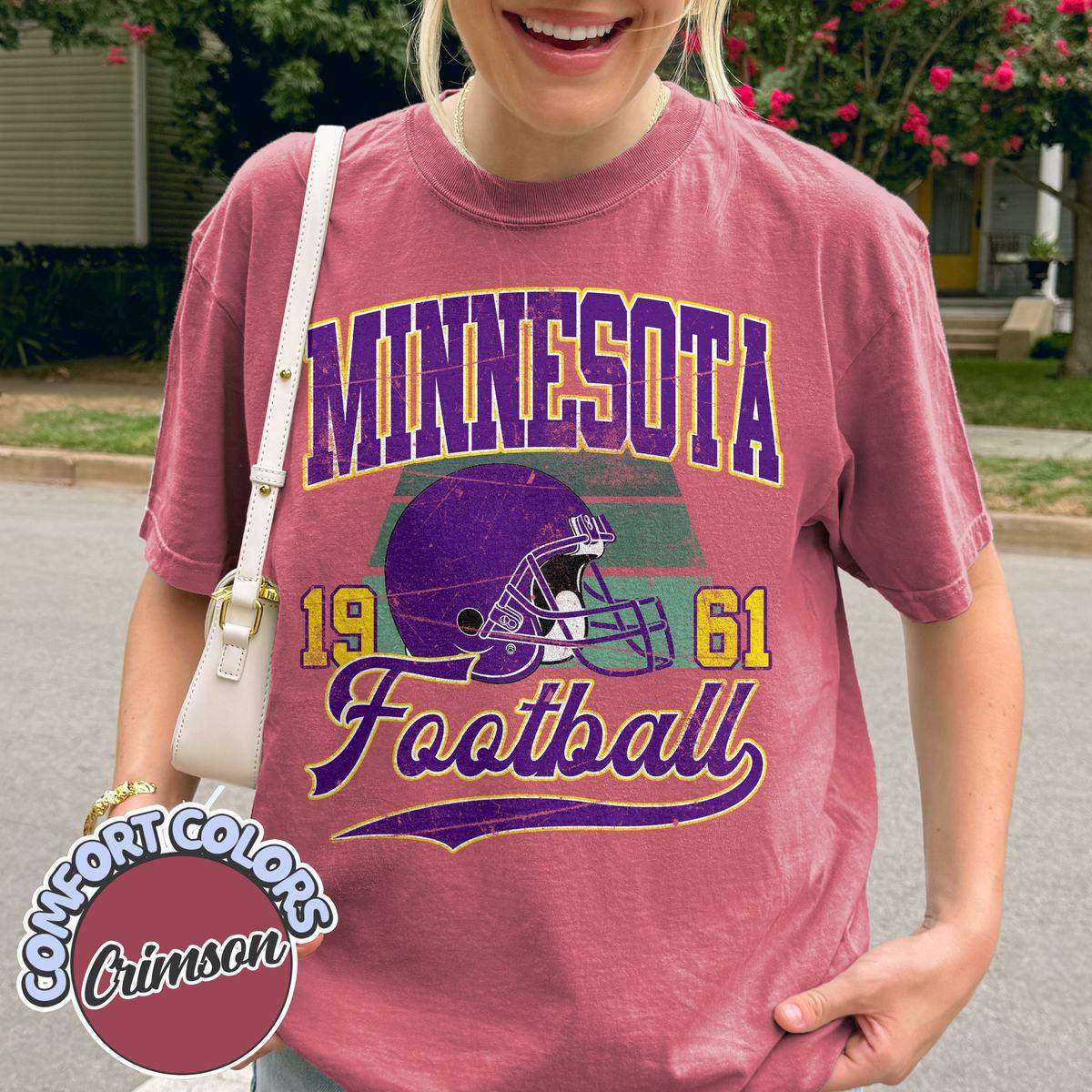 Unisex Minnesota football vintage t-shirt for men and women