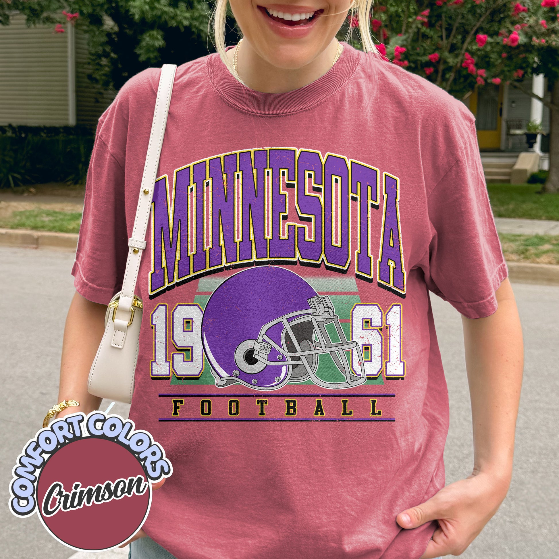Unisex Minnesota football vintage t-shirt for men and women