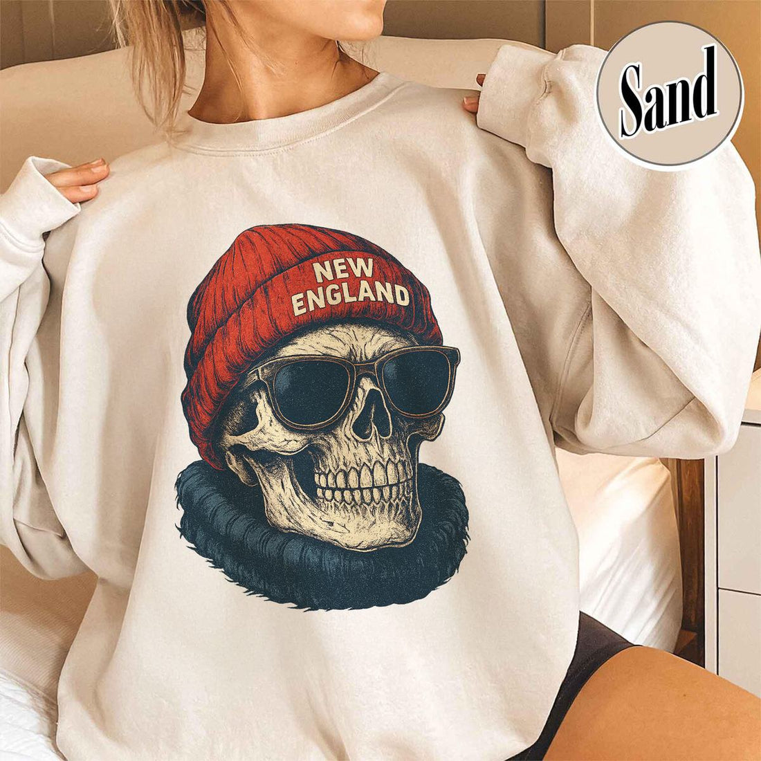 Unisex New England football vintage crewneck sweatshirt for men and women