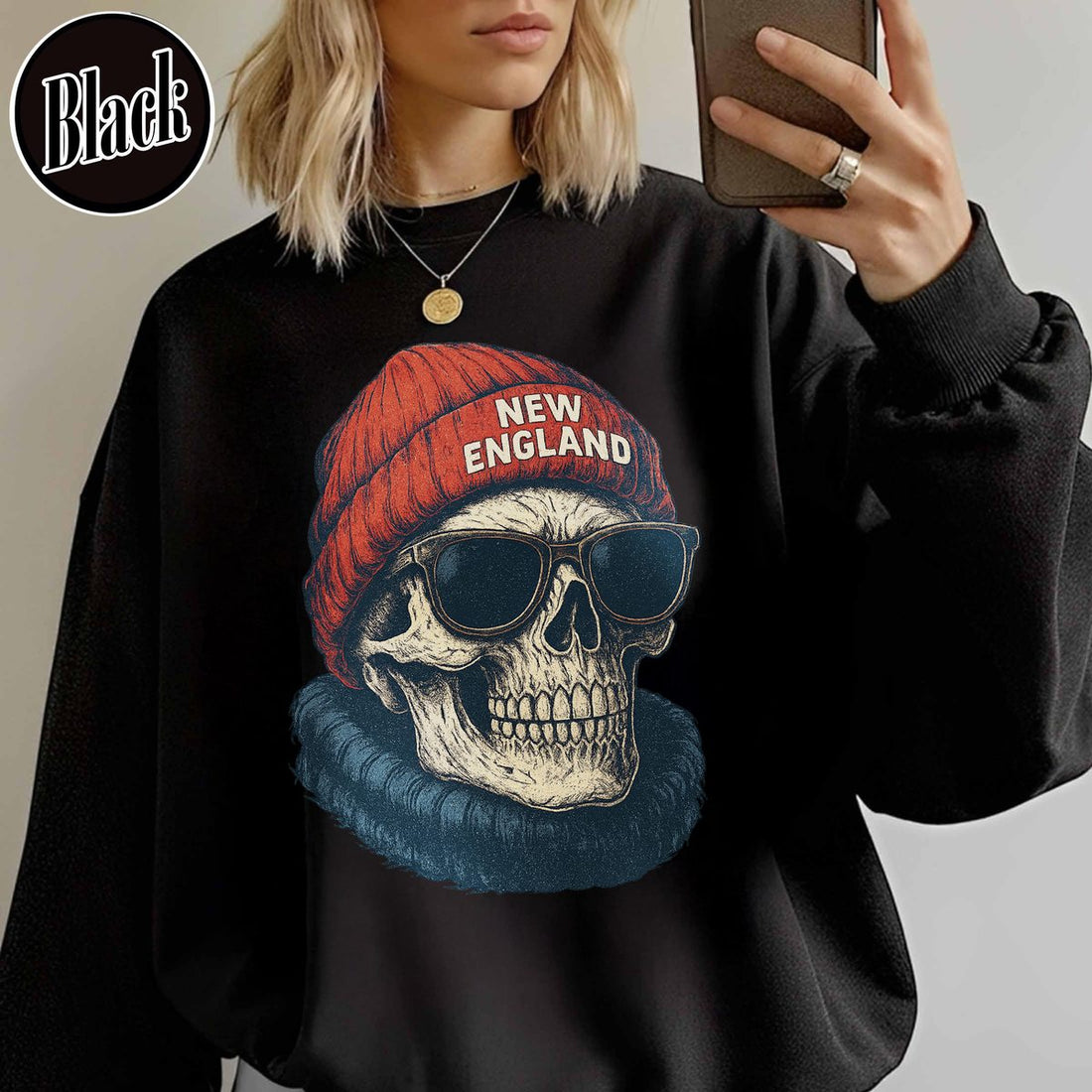 Unisex New England football vintage crewneck sweatshirt for men and women