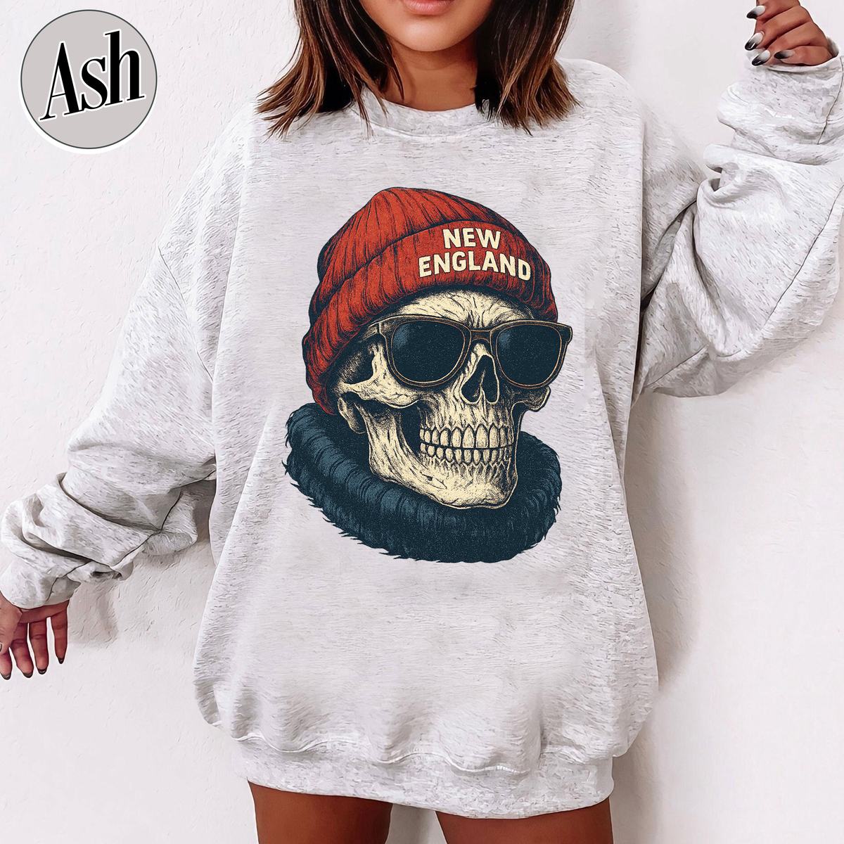 Unisex New England football vintage crewneck sweatshirt for men and women