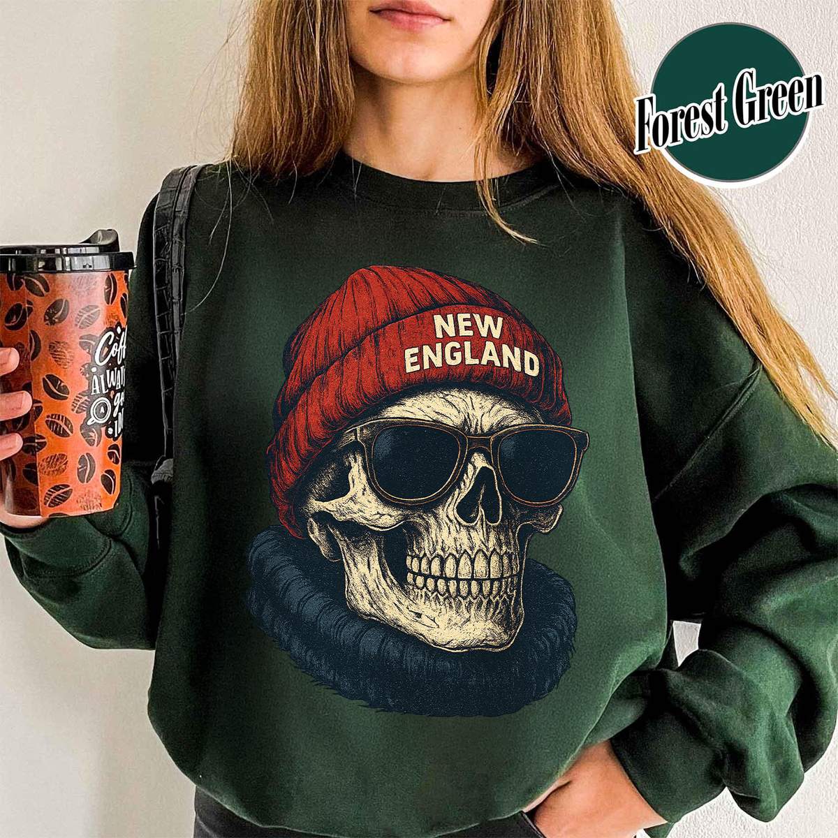 Unisex New England football vintage crewneck sweatshirt for men and women