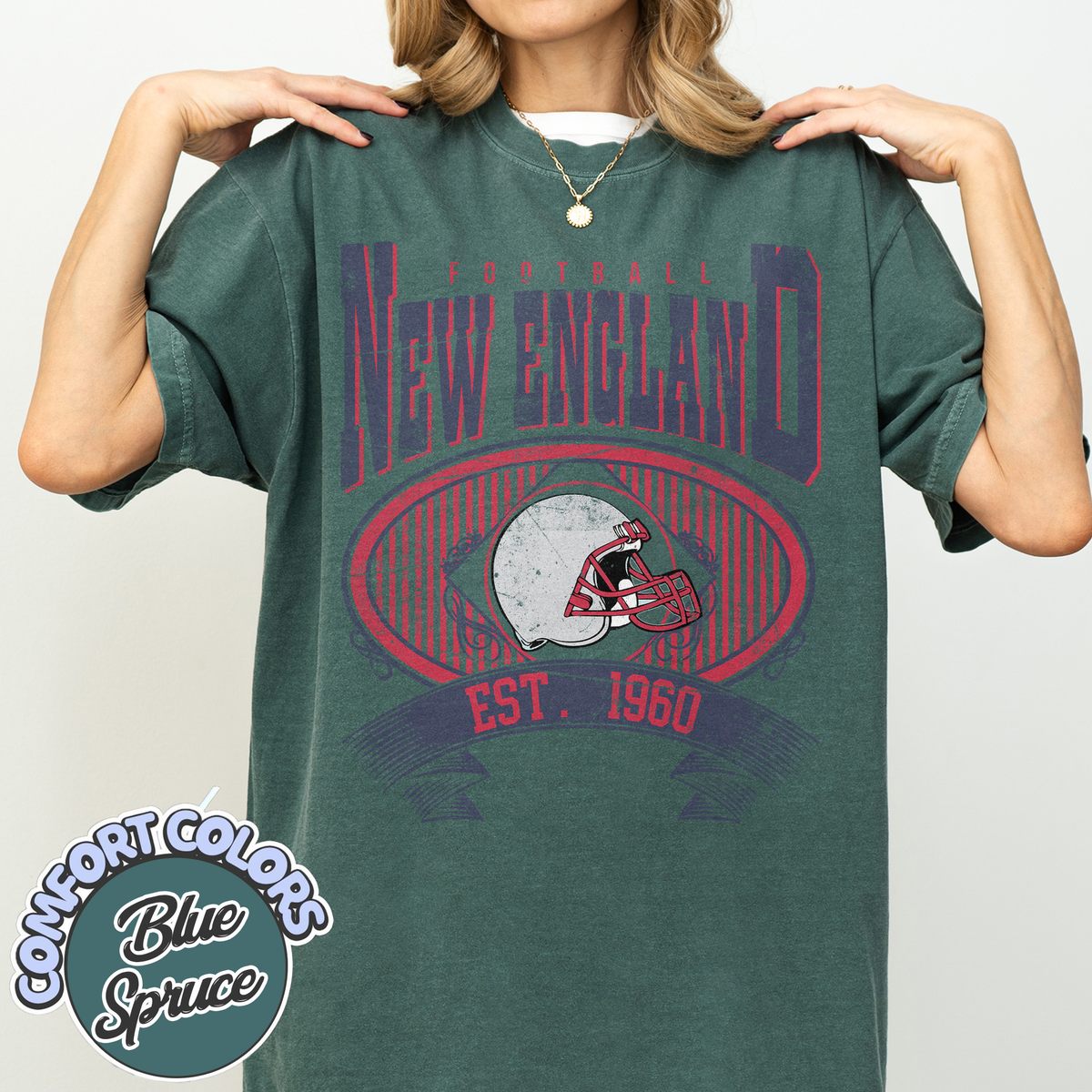 Unisex New England football vintage t-shirt for men and women
