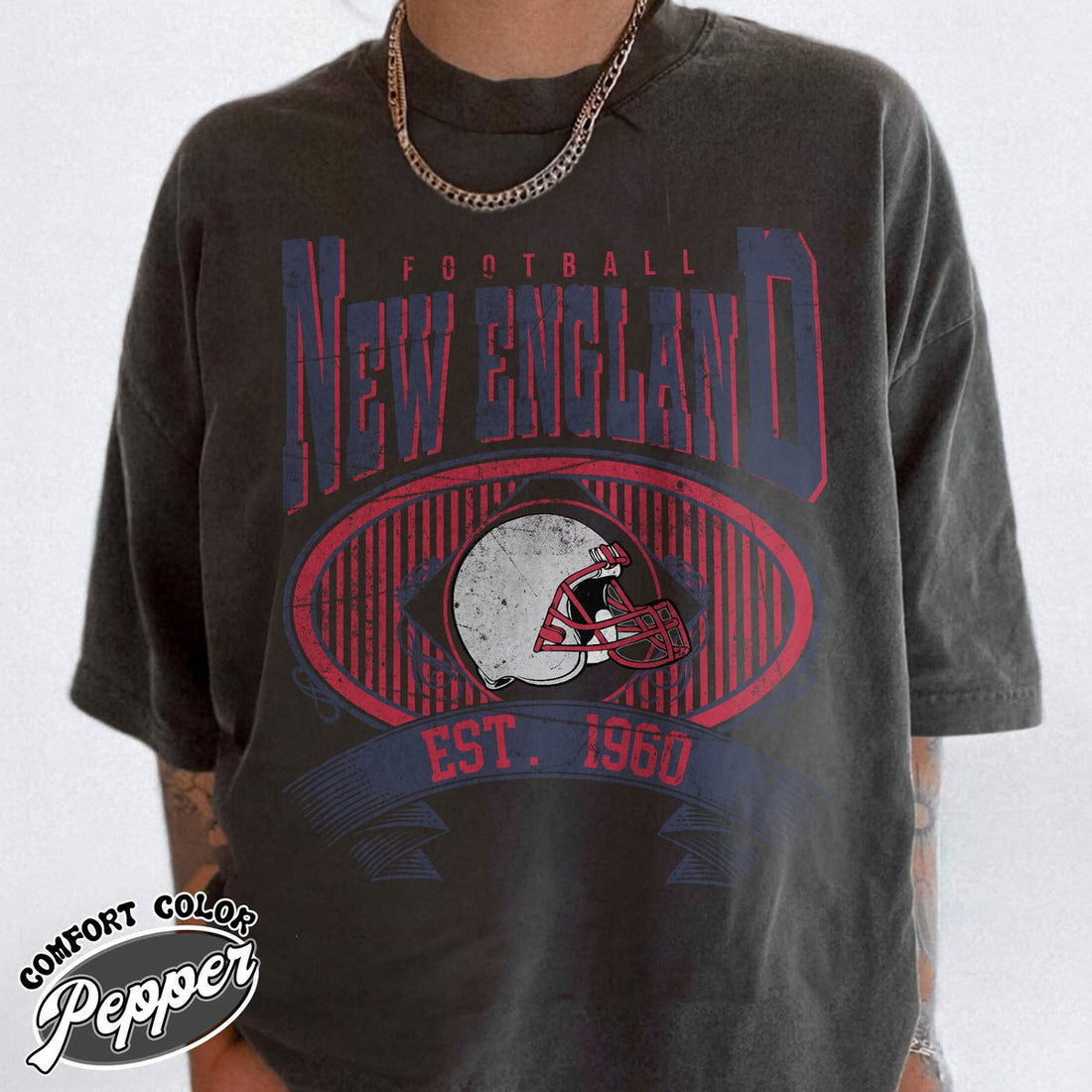 Unisex New England football vintage t-shirt for men and women