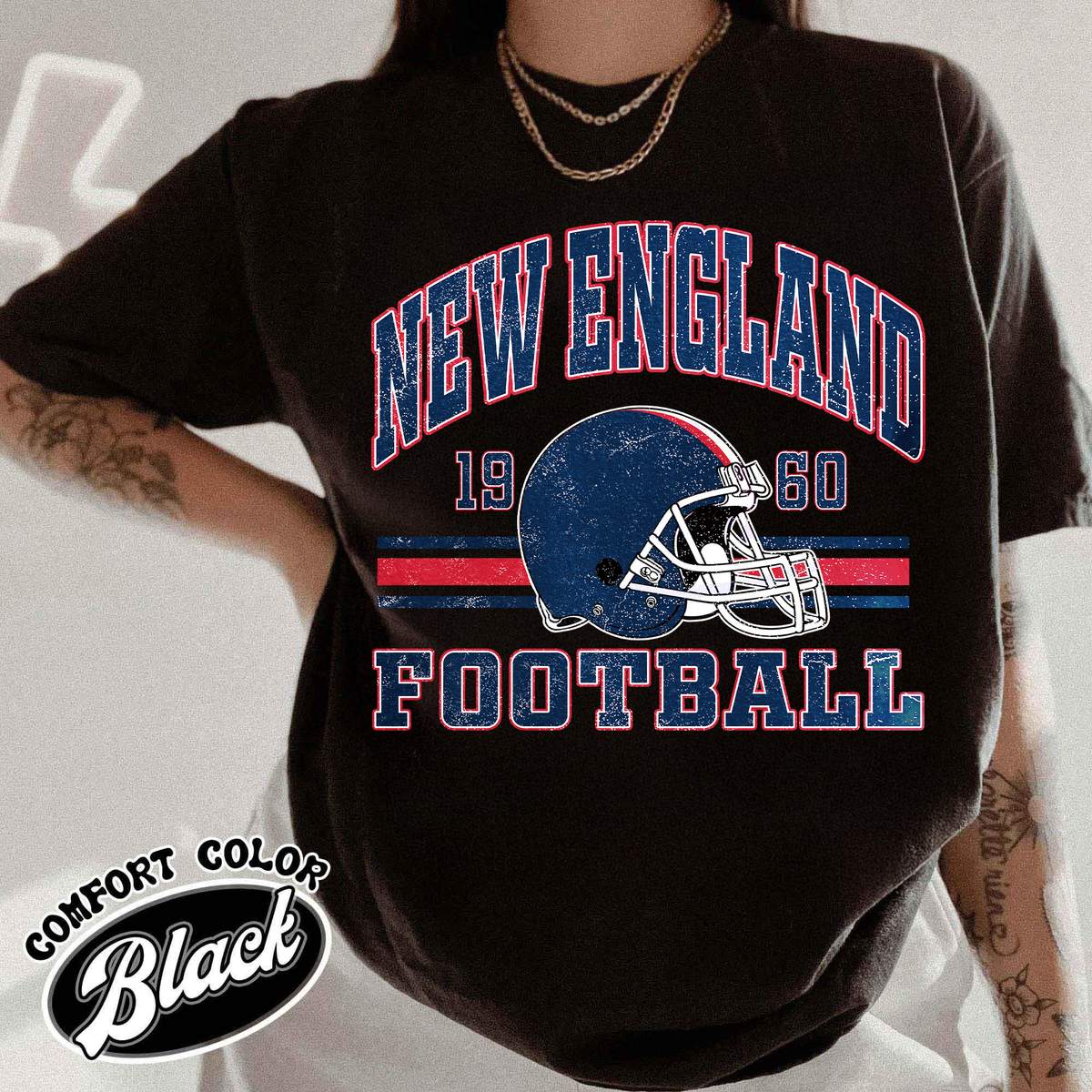 Unisex New England football vintage t-shirt for men and women