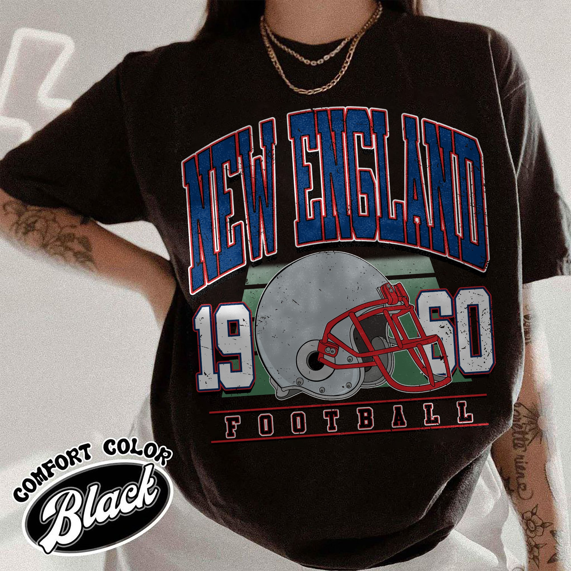 Unisex New England football vintage t-shirt for men and women