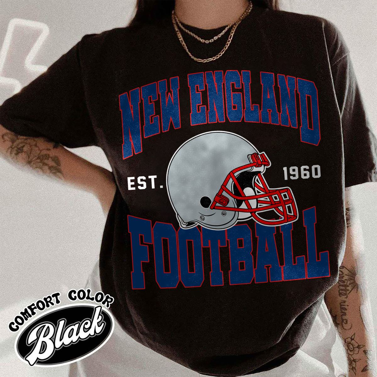 Unisex New England football vintage t-shirt for men and women