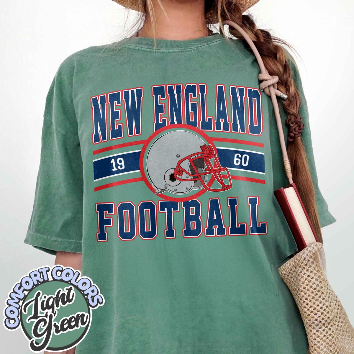 Unisex New England football vintage t-shirt for men and women