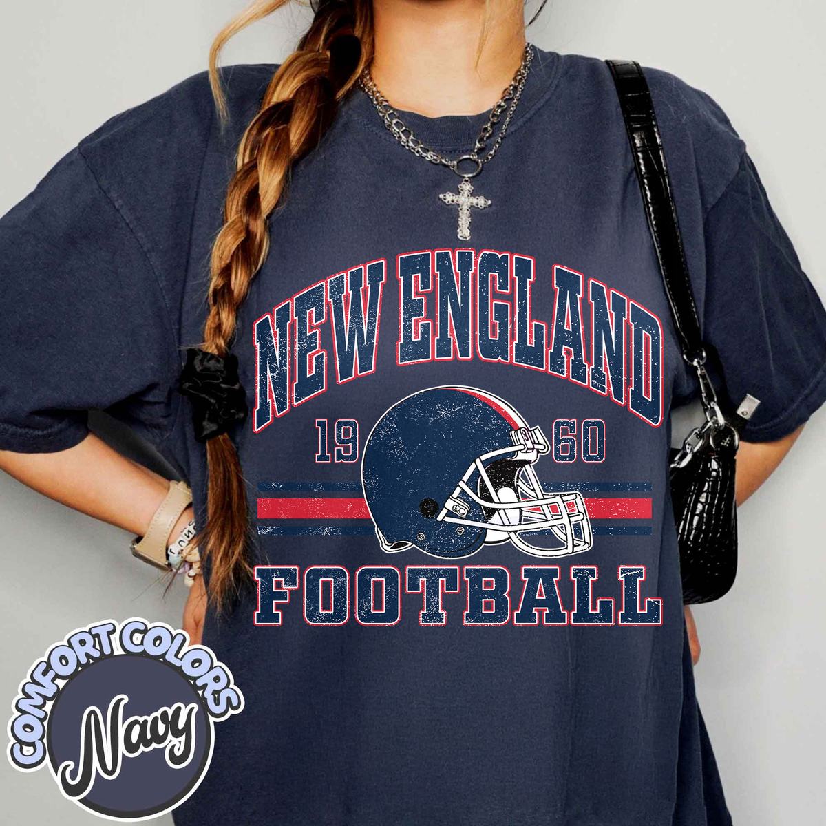 Unisex New England football vintage t-shirt for men and women