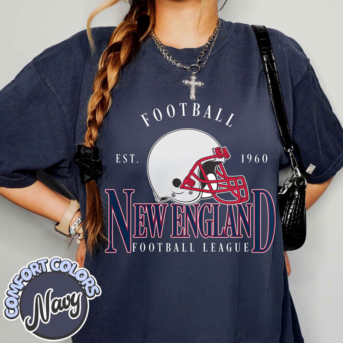 Unisex New England football vintage t-shirt for men and women