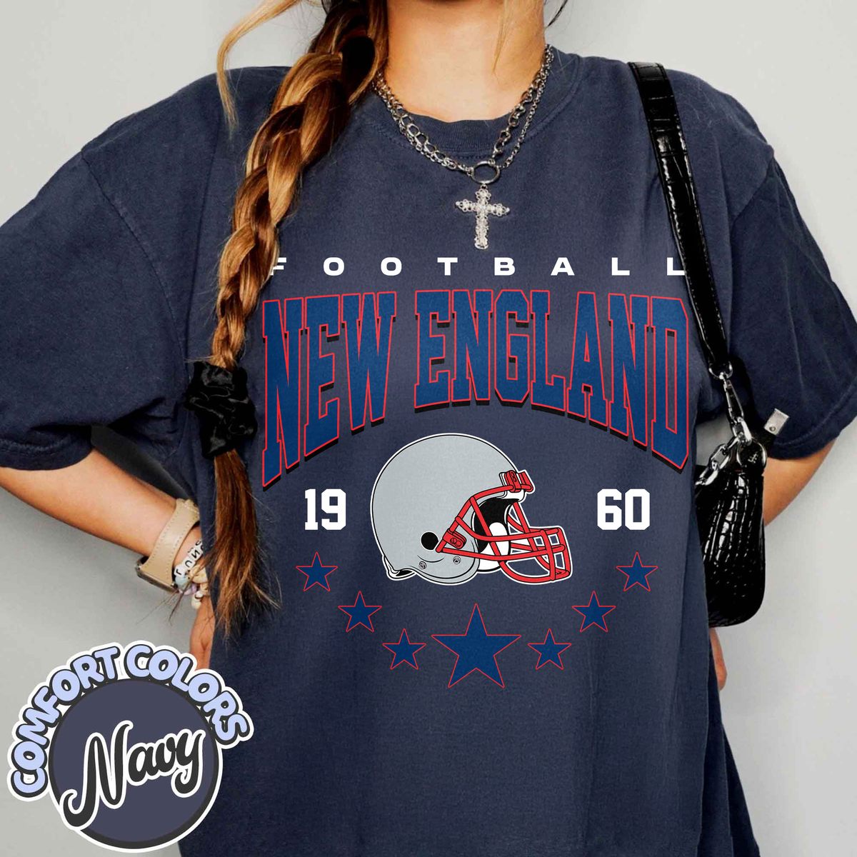Unisex New England football vintage t-shirt for men and women