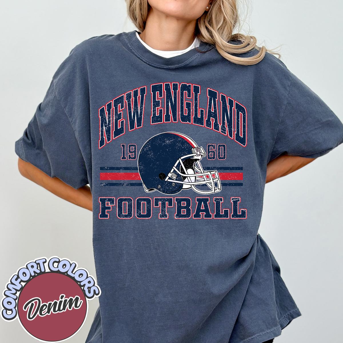 Unisex New England football vintage t-shirt for men and women