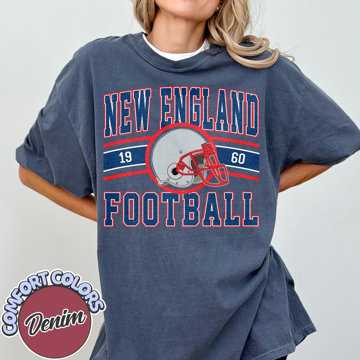 Unisex New England football vintage t-shirt for men and women