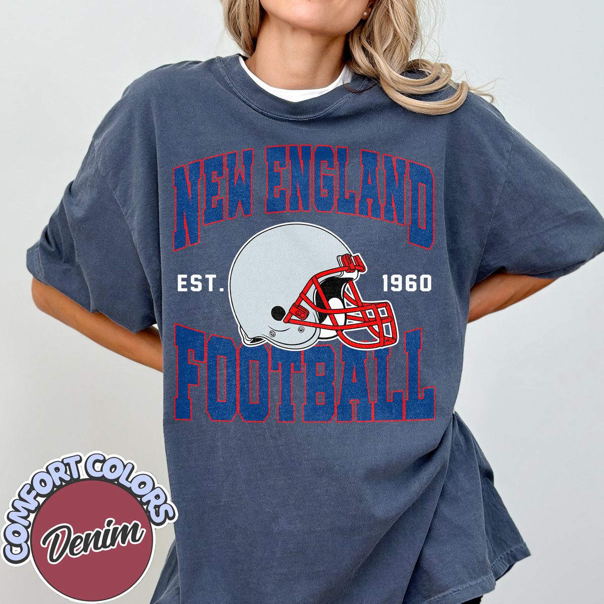 Unisex New England football vintage t-shirt for men and women