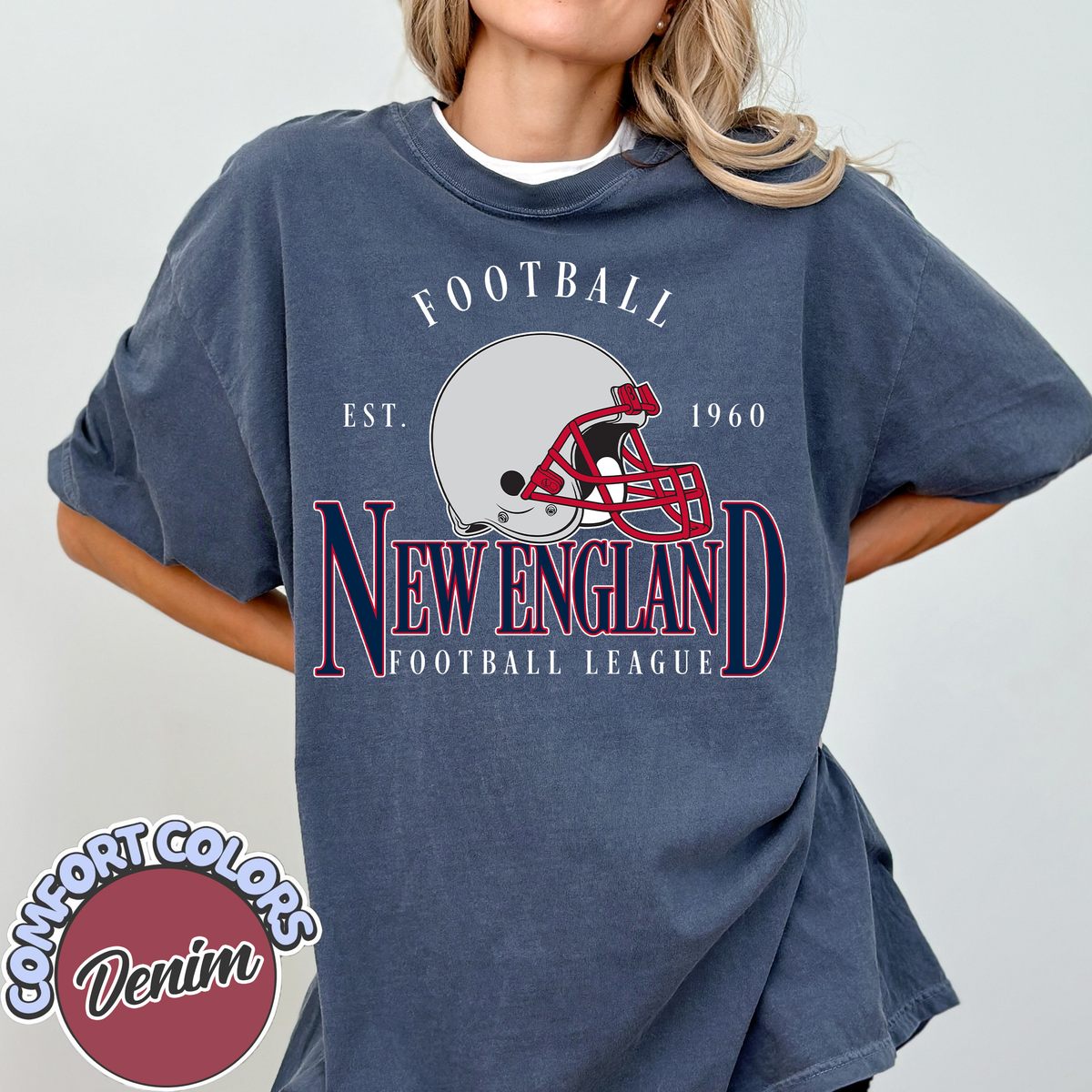 Unisex New England football vintage t-shirt for men and women