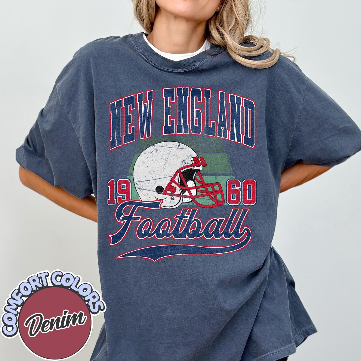 Unisex New England football vintage t-shirt for men and women