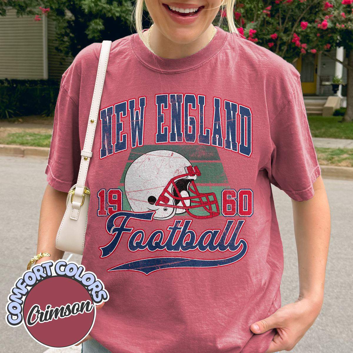 Unisex New England football vintage t-shirt for men and women