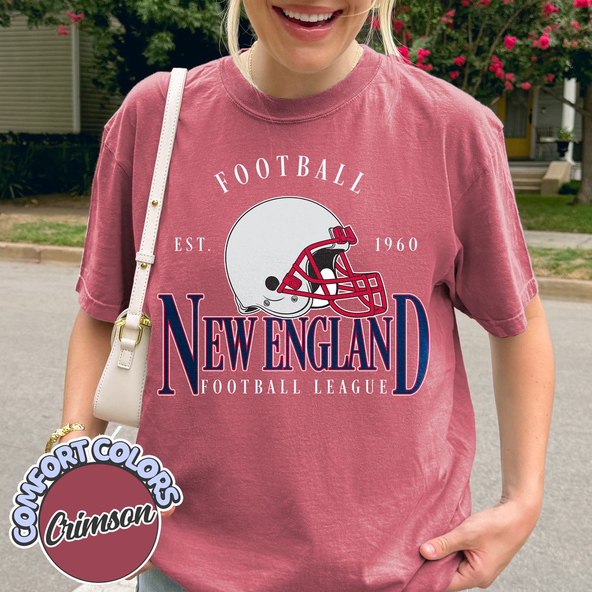 Unisex New England football vintage t-shirt for men and women