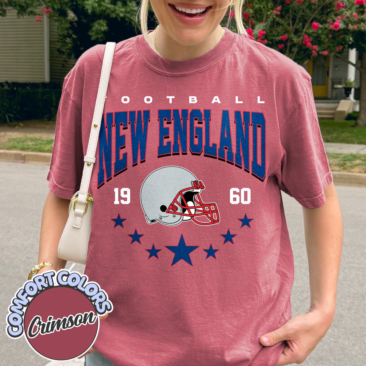 Unisex New England football vintage t-shirt for men and women