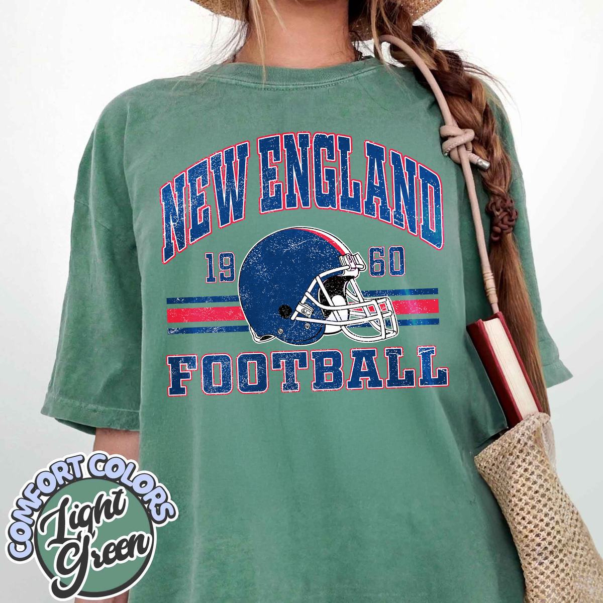 Unisex New England football vintage t-shirt for men and women
