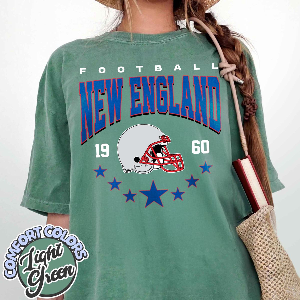 Unisex New England football vintage t-shirt for men and women