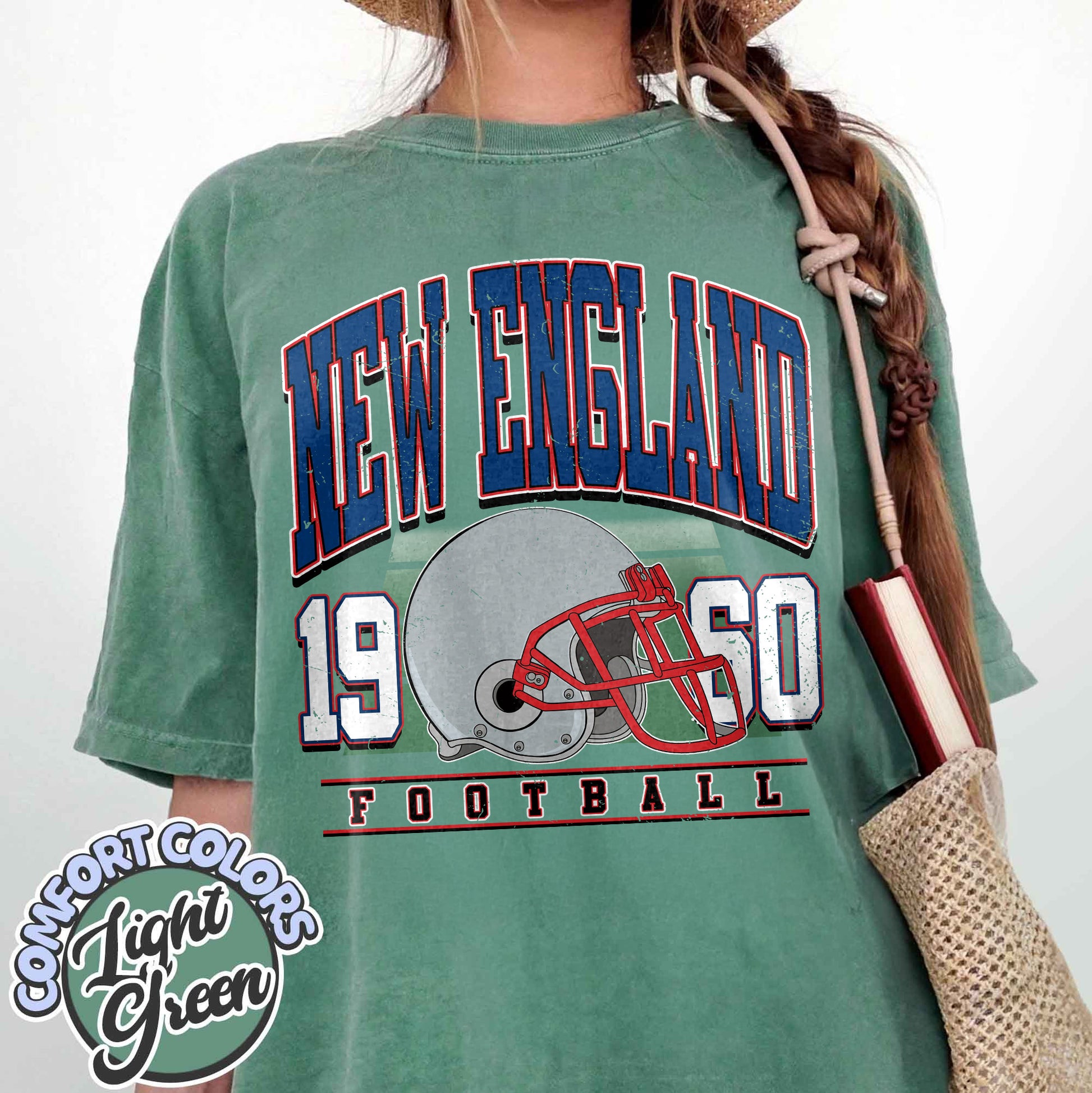 Unisex New England football vintage t-shirt for men and women