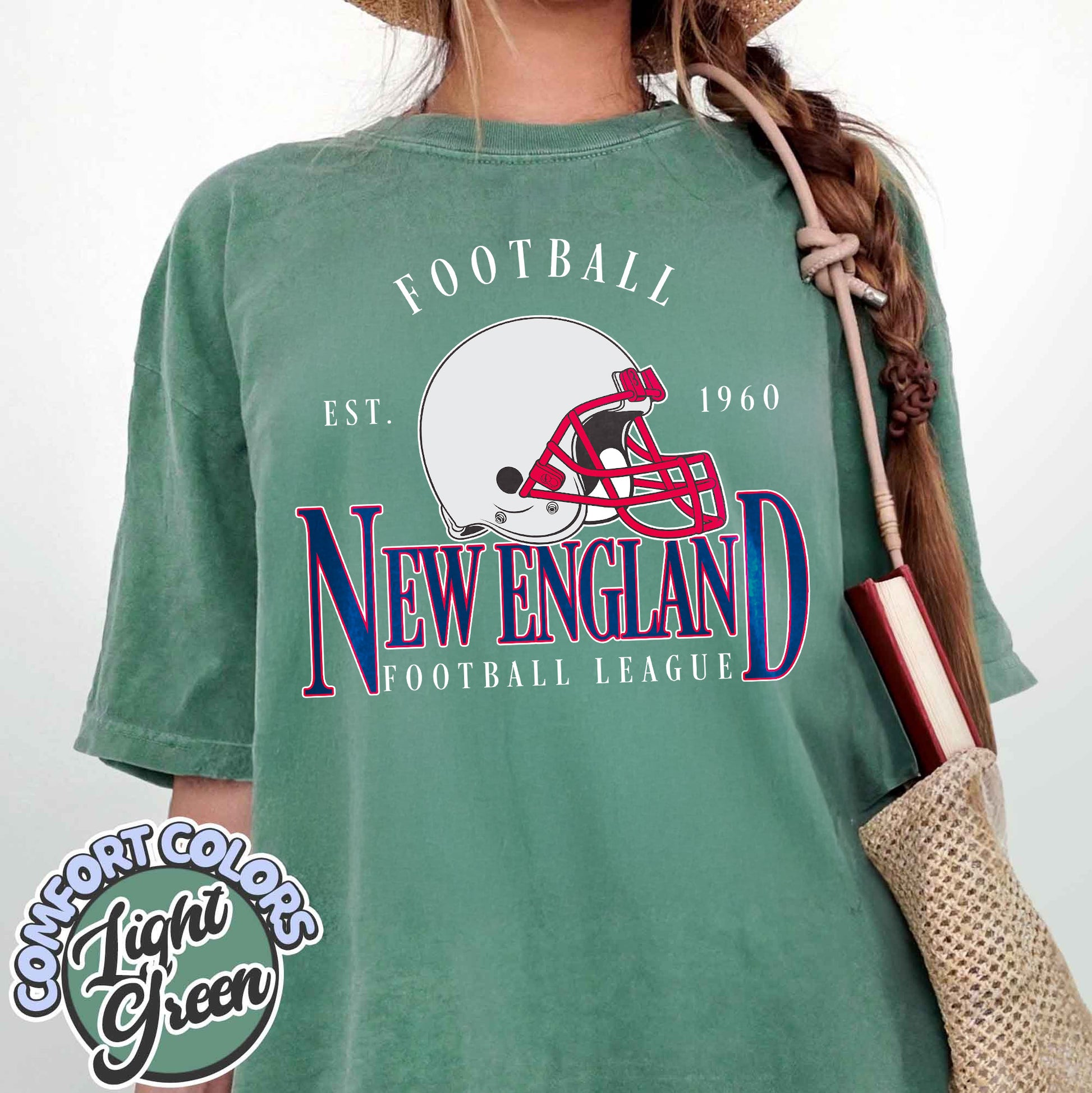Unisex New England football vintage t-shirt for men and women