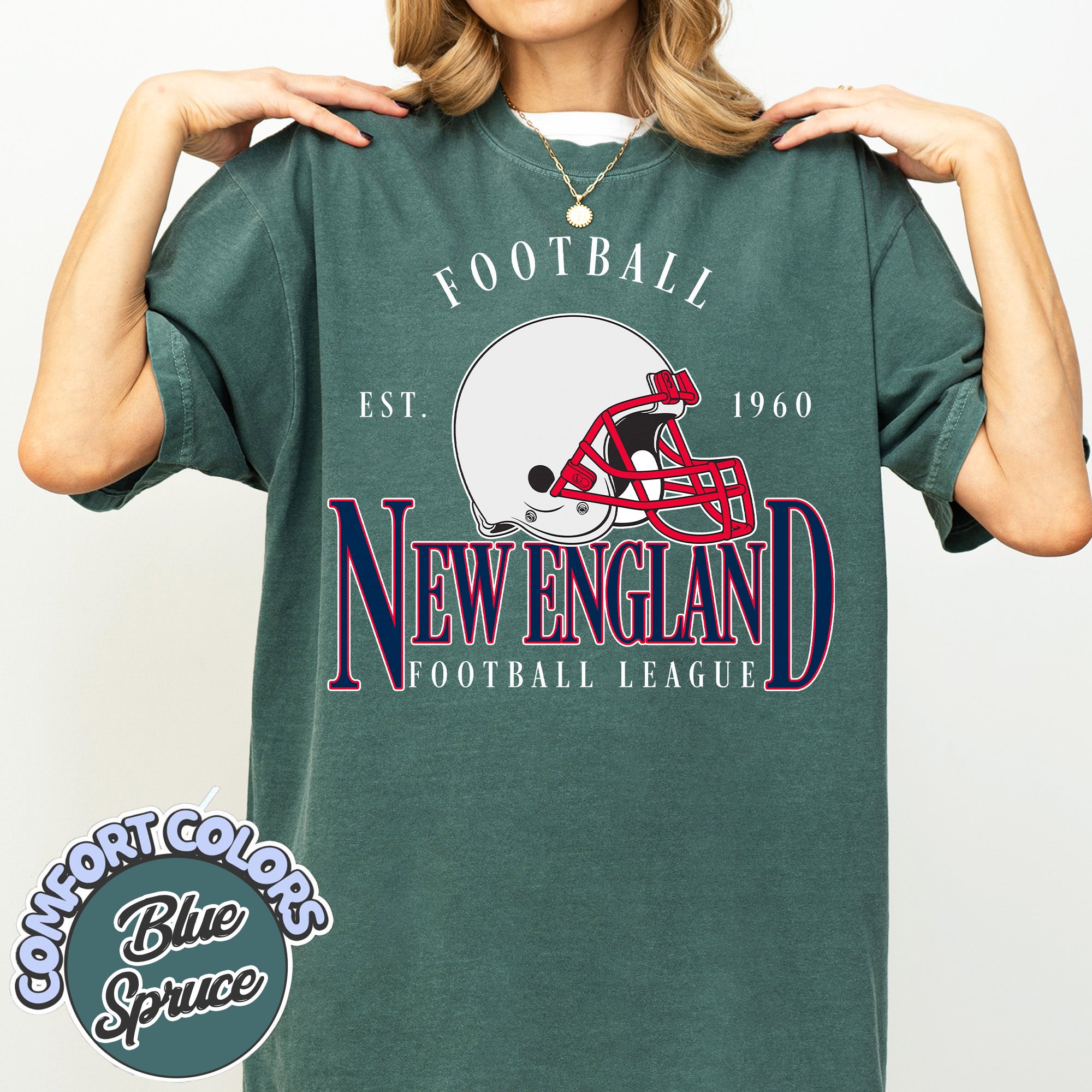 Unisex New England football vintage t-shirt for men and women