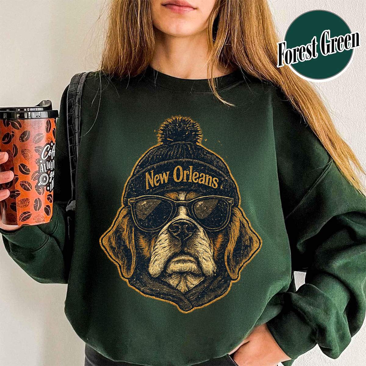 Unisex New Orleans football vintage crewneck sweatshirt for men and women