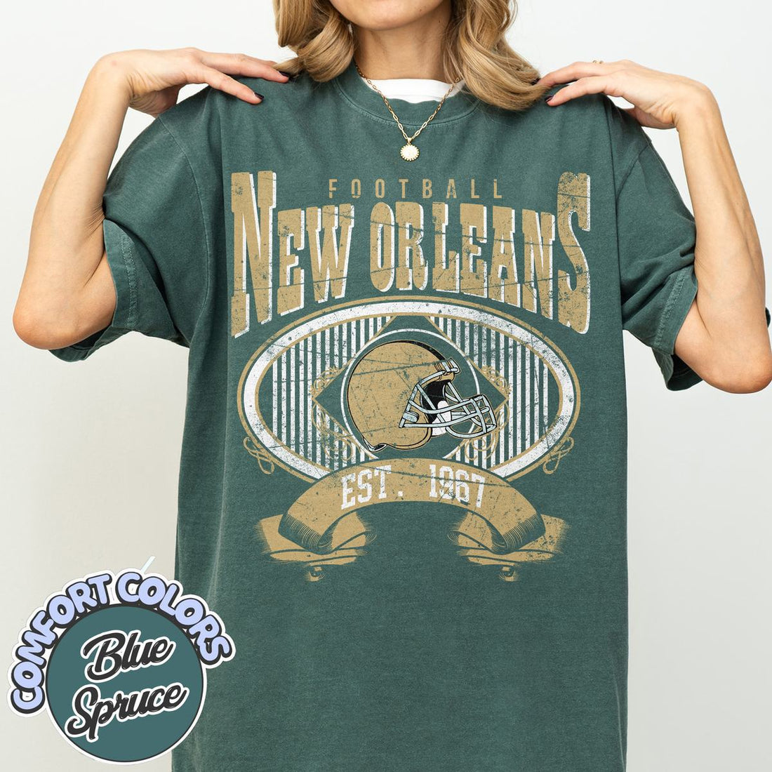 Unisex New Orleans football vintage t-shirt for men and women