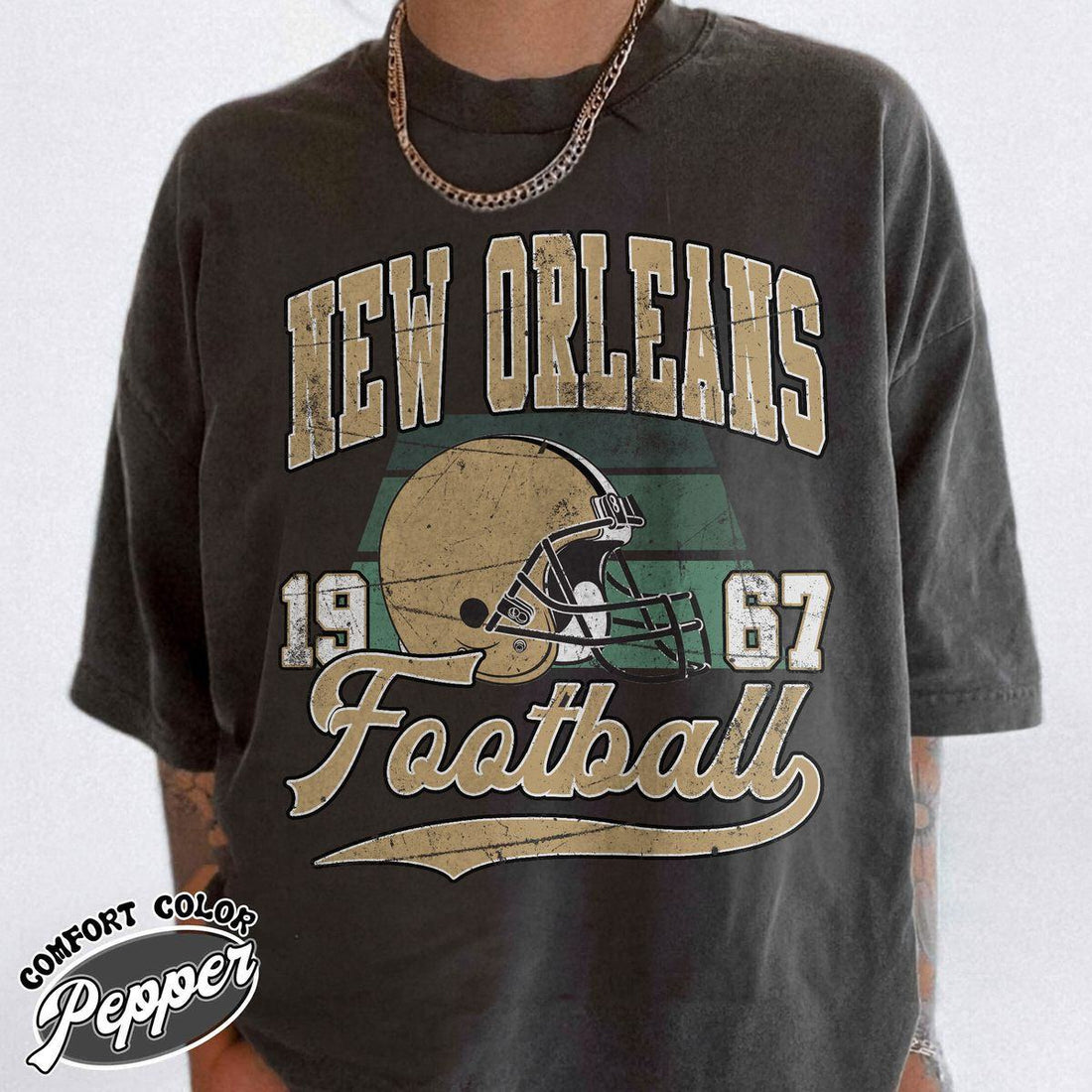 Unisex New Orleans football vintage t-shirt for men and women