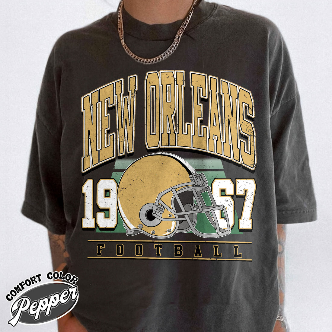 Unisex New Orleans football vintage t-shirt for men and women