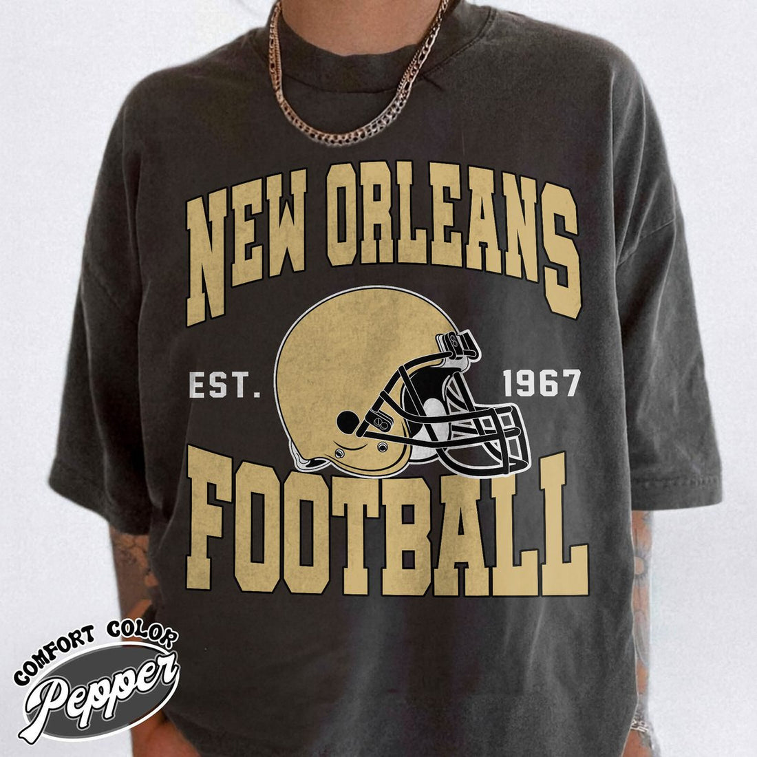 Unisex New Orleans football vintage t-shirt for men and women